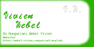 vivien webel business card